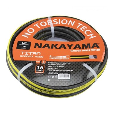 NAKAYAMA Crijevo GH6200 TITAN, 1/2", 25 m, 3 sloja